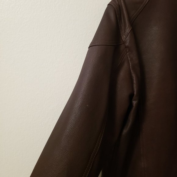 OLD FLORENCE LEATHER FACTORY Jacket in Brown - Handmade in Italy, Men's Size M - Picture 6 of 8